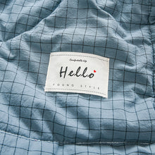 Load image into Gallery viewer, PuTwo薄款全棉水洗棉夏季空调被C款(1被子+2枕套) 小格 200*150cm