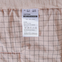 Load image into Gallery viewer, PuTwo薄款全棉水洗棉夏季空调被C款(1被子+2枕套) 小格 200*150cm