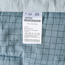Load image into Gallery viewer, PuTwo薄款全棉水洗棉夏季空调被C款(1被子+2枕套) 小格 200*150cm
