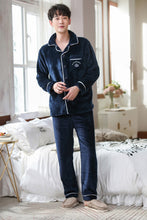 Laden Sie das Bild in den Galerie-Viewer, PuTwo 男款法兰绒居家服(280gsm法兰绒)