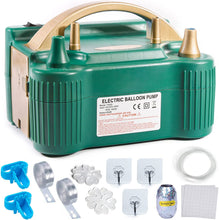 Cargar imagen en el visor de la galería, LuluPlus Balloon Pump, 220V-240V 600W Electric Balloon Pump, Balloon Pump Electric, Electric Balloon Inflator, Portable Balloon Inflator, Dual Nozzle Balloon Air Pump, Air Pump for Balloon Garland