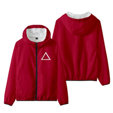 Carica l'immagine nel visualizzatore di Gallery, PuTwo万圣节角色扮演鱿鱼游戏外套红色上衣秋季上衣兜帽上衣