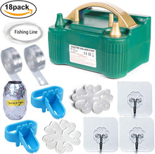 Cargar imagen en el visor de la galería, AMBA Balloon Pump, 220V-240V 600W Electric Balloon Pump, Balloon Pump Electric, Electric Balloon Inflator, Portable Balloon Inflator, Dual Nozzle Balloon Air Pump, Air Pump for Balloon Garland
