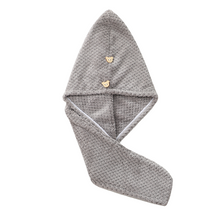 Laden Sie das Bild in den Galerie-Viewer, PuTwo素色单层干发浴帽 24*62cm 4条/包