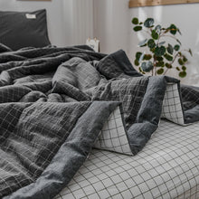 Carica l'immagine nel visualizzatore di Gallery, PuTwo薄款全棉水洗棉夏季空调被C款(1被子+2枕套)