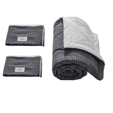 Carica l'immagine nel visualizzatore di Gallery, PuTwo薄款全棉水洗棉夏季空调被C款(1被子+2枕套)