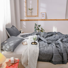Carica l'immagine nel visualizzatore di Gallery, PuTwo薄款全棉水洗棉夏季空调被C款(1被子+2枕套)