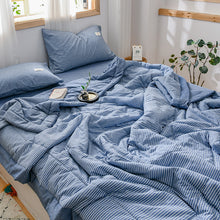 Carica l'immagine nel visualizzatore di Gallery, PuTwo薄款全棉水洗棉夏季空调被C款(1被子+2枕套)