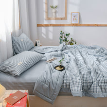 Carica l'immagine nel visualizzatore di Gallery, PuTwo薄款全棉水洗棉夏季空调被C款(1被子+2枕套)