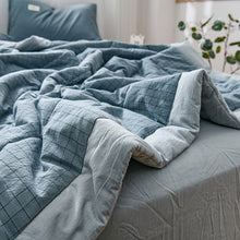 Carica l'immagine nel visualizzatore di Gallery, PuTwo薄款全棉水洗棉夏季空调被C款(1被子+2枕套)