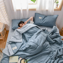 Carica l'immagine nel visualizzatore di Gallery, PuTwo薄款全棉水洗棉夏季空调被C款(1被子+2枕套)