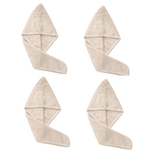 Laden Sie das Bild in den Galerie-Viewer, PuTwo素色单层干发浴帽 24*62cm 4条/包