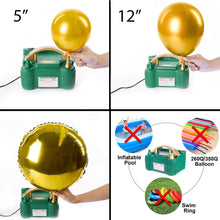 Cargar imagen en el visor de la galería, LuluPlus Balloon Pump, 220V-240V 600W Electric Balloon Pump, Balloon Pump Electric, Electric Balloon Inflator, Portable Balloon Inflator, Dual Nozzle Balloon Air Pump, Air Pump for Balloon Garland