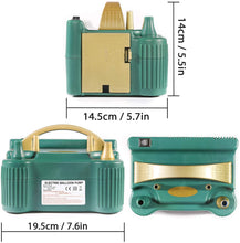 Cargar imagen en el visor de la galería, AMBA Balloon Pump, 220V-240V 600W Electric Balloon Pump, Balloon Pump Electric, Electric Balloon Inflator, Portable Balloon Inflator, Dual Nozzle Balloon Air Pump, Air Pump for Balloon Garland