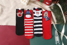 Carica l'immagine nel visualizzatore di Gallery, PuTwo 圣诞礼盒装女袜(内含4双)