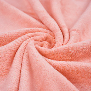 LATT LIV-北欧风刺绣款舒适浴巾-粉橘色-1111192963-140x70cm