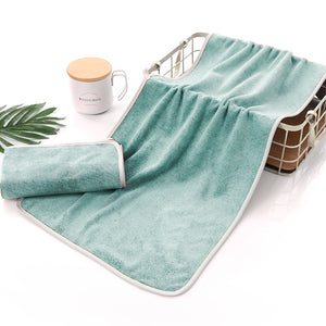 LATT LIV-北欧风刺绣款舒适浴巾-绿色-1111192964-140x70cm