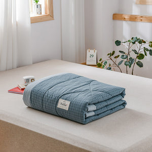 PuTwo薄款全棉水洗棉夏季空调被C款（1被子+2枕套）