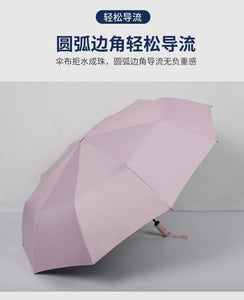 PuTwo三折叠晴雨两用自动伞(遮光防紫外线)  伞下直径104cm