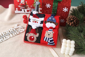 PuTwo 圣诞礼盒装女袜（内含4双）